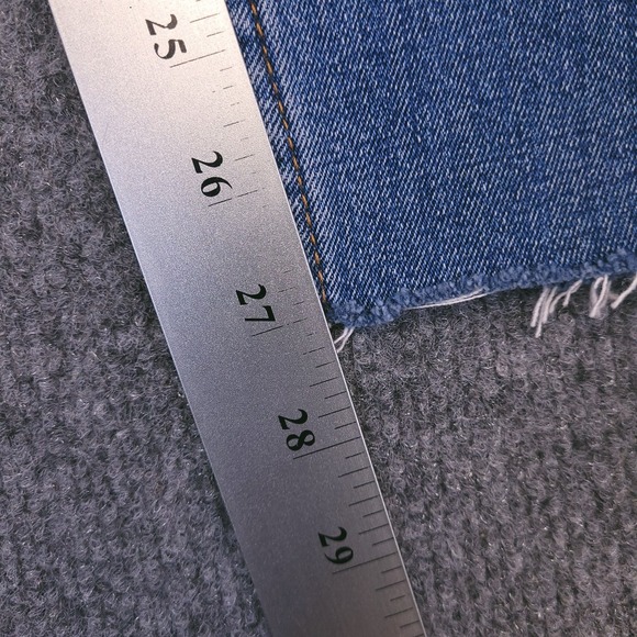 NWT Abercrombie Fitch Ankle Straight Ultra High Rise Jean Sz 24R (48x27) Stretch - Picture 4 of 13